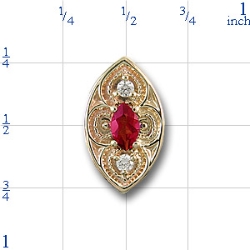 80886 Ruby Bracelet Slide 